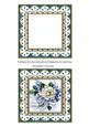 Wedding Rose Blue Anglaise 5in Card Base and Shaker Frame