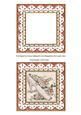 Wedding Shoe Anglaise 5in Card Base and Shaker Frame