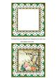 Oriental Birds 1 Anglaise 5in Card Base and Shaker Frame
