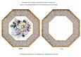 Pink Wedding Rose Octagon Card Base and Shaker Frame