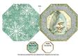 Snow Bells Octagon Lace Picture Fold Card