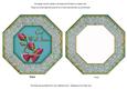 Peacock Rose Get Well Soon Octagon Card Base Shaker Frame
