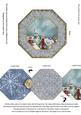 Christmas Rooftops Octagon Locket Card Front