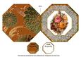 Harvest Roses Birthday Octagon Lace Picture Fold Card