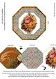 Harvest Roses Birthday Octagon Lace Locket Card Front