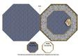 Baby Boy Octagon Lace Locket Fold Card