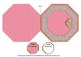 Baby Girl Octagon Lace Locket Fold Card