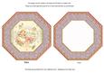 Baby Girl Octagon Lace Card Base Shaker Frame