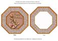 Peach Roses Birthday Octagon Lace Card Base Shaker Frame