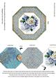 Blue Wedding Rose Octagon Lace Locket Card Front