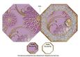 Lilac Bells Octagon Lace Locket Fold Card