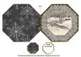Snow Ride Octagon Lace Picture Fold Card