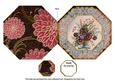Colourful Pansies Octagon Lace Picture Fold Card
