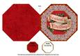 Seasons Greetings Octagon Lace Picture Fold Card