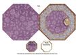 Lilac Roses 75th Octagon Lace Locket Fold Card