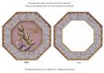 Lilac Roses 75th Octagon Lace Card Base Shaker Frame