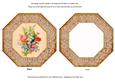 Mixed Floral Bouquet Octagon Lace Card Base Shaker Frame