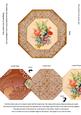 Mixed Floral Bouquet Lace Octagon Locket Card Front