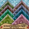 Lace Edge Floral Dark Scapbooking Paper Kit