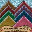Vintage Lace Edge Dark Set Scapbooking Paper Kit