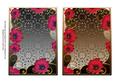 Metallic Silver and Pink Floral 7x5in Card Base Edger
