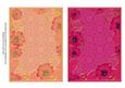 Peach and Pink Floral 7x5in Card Base Edger