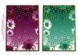 Purple and Green Floral 7x5in Card Base Edger