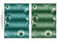 Metallic Peacocks Lace Floral 7x5in Card Base Edger
