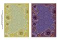 Cream and Purple Lace Floral 7x5in Card Base Edger