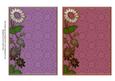 Lilac and Plum Lace Daisy 7x5in Card Base Edger