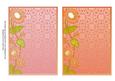 Pink and Peach Lace Daisy 7x5in Card Base Edger