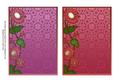 Purple and Red Lace Daisy 7x5in Card Base Edger