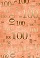 Peach and Gold 100th Birthday A4 Backing Paper
