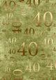 Olive and Gold 40th Birthday A4 Backing Paper
