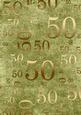 Olive and Gold 50th Birthday A4 Backing Paper