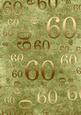 Olive and Gold 60th Birthday A4 Backing Paper