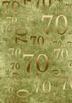 Olive and Gold 70th Birthday A4 Backing Paper