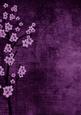 Vintage Oriental Deep Purple Blossom A4 Backing Paper