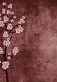 Vintage Oriental Plum Blossom A4 Backing Paper