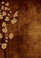 Original Vintage Tea Oriental Blossom A4 Backing Paper