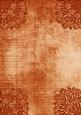 Ornate Floral Corner Burnt Orange A4 Backing Paper
