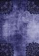 Ornate Floral Corner Dark Blue A4 Backing Paper