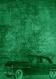 Car Map Roadtrip Deep Green A4 Backing Paper