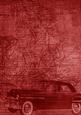Car Map Roadtrip Deep Red A4 Backing Paper