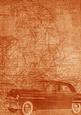 Car Map Roadtrip Burnt Orange A4 Backing Paper