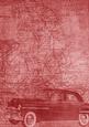 Car Map Roadtrip Red A4 Backing Paper