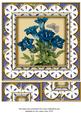 Blue Floral Anglaise 8in Picture Topper Sheet