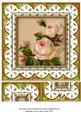 Cream Roses Anglaise 8in Picture Topper Sheet