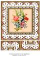 Mixed Bouquet Anglaise 8in Picture Topper Sheet