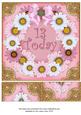 Pale Pink Daisy 13 Today 3D Ring 8in Picture Sheet